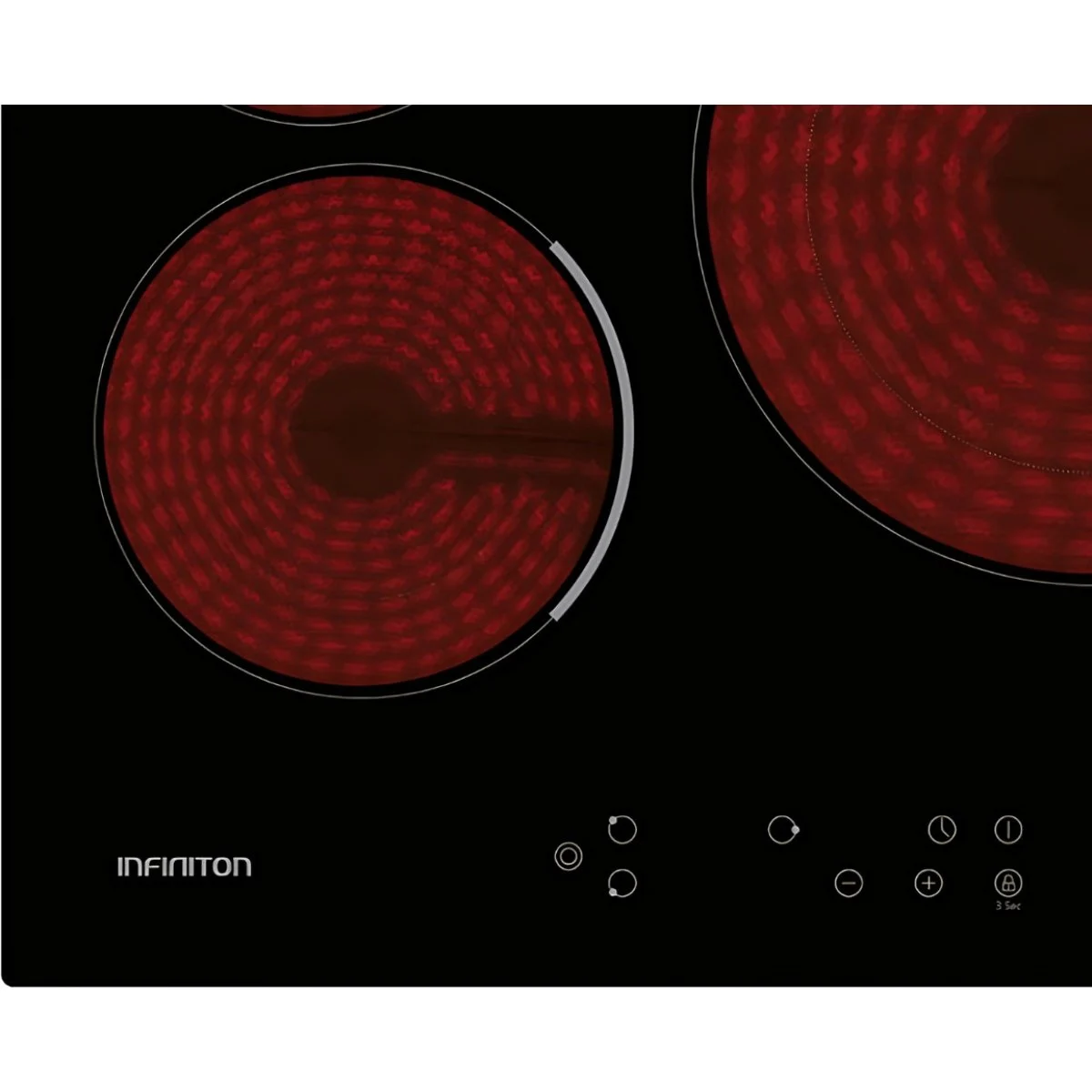 Vitrocerámica Infiniton 3 Fuegos 30 cm