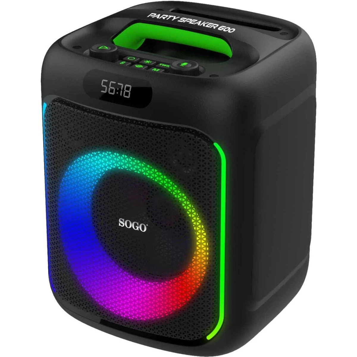 Altavoz Sogo SS8781 7" Bluetooth 40W TWS LED Negro
