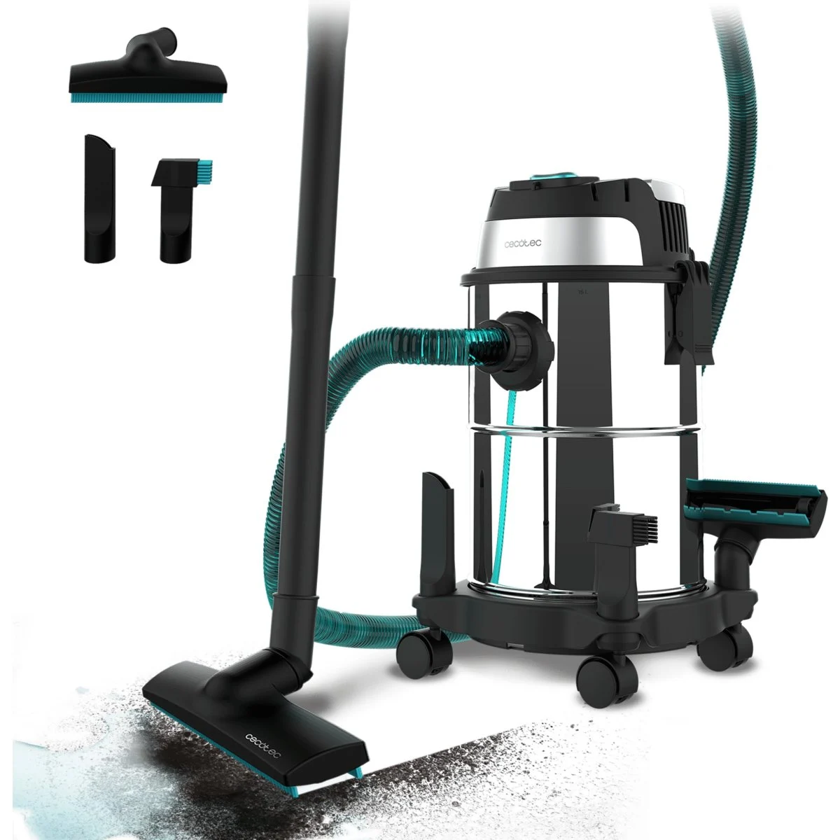 Aspirador Cecotec Conga Rockstar Wet & Dry Steel 16L 1200W Metal