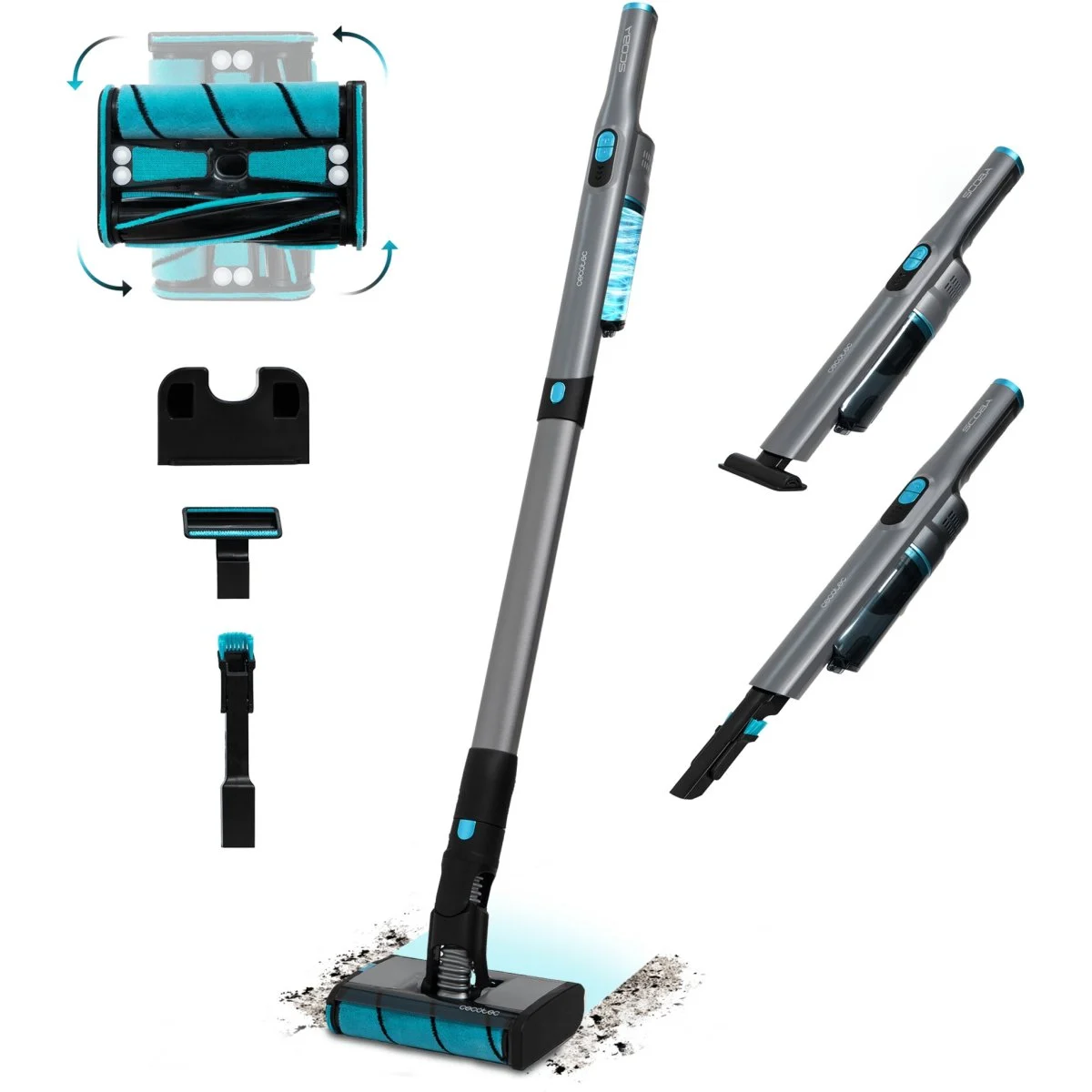 Aspirador escoba Cecotec Scoba 2100 Twice Sin Cable 210 W 40 min