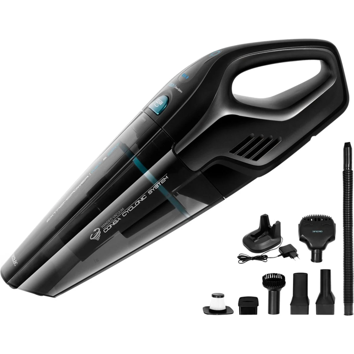 Aspirador de Mano Cecotec Conga Immortal Extreme Suction 22,2 V Potente Sin Cable