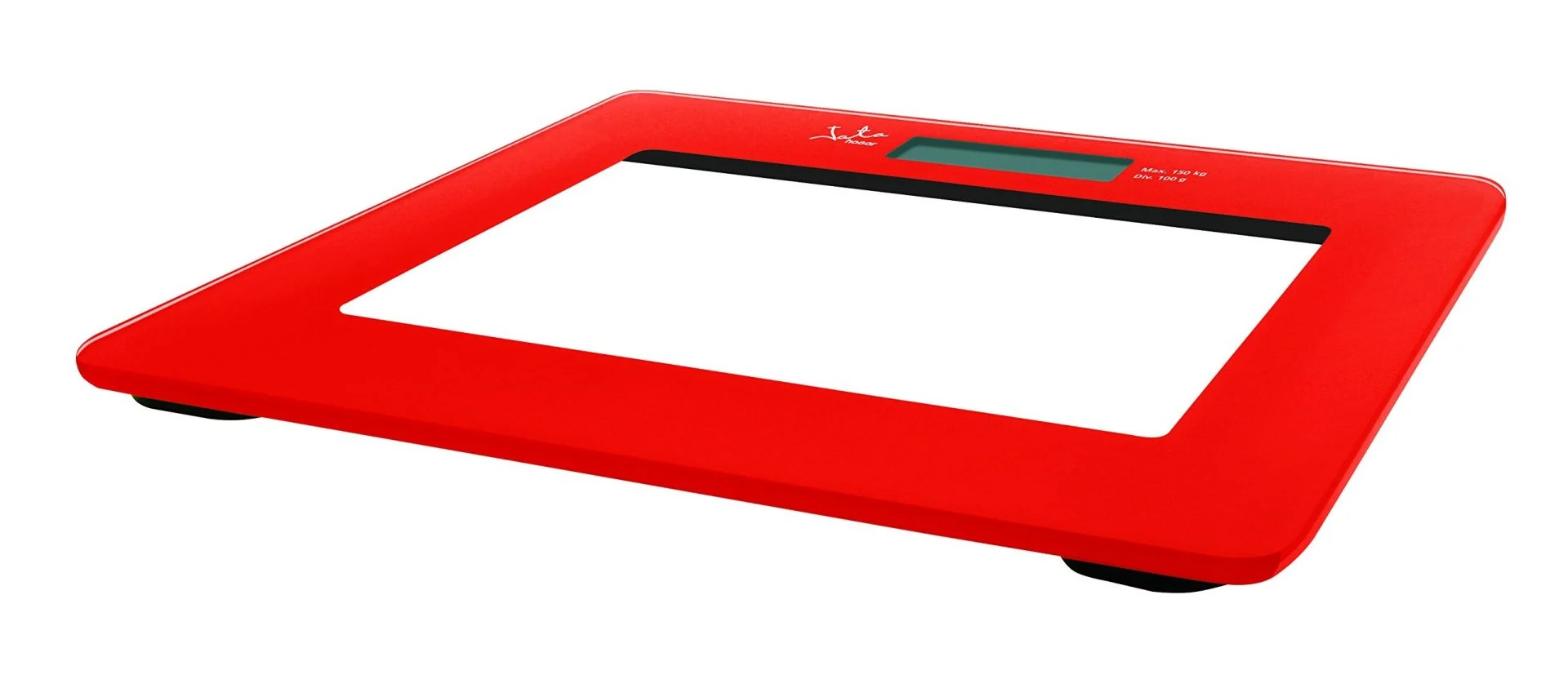 Báscula de baño Jata Cristal Roja