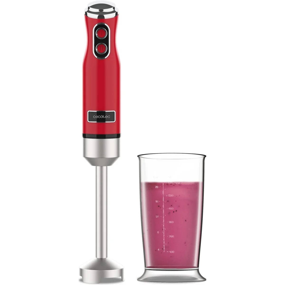 Batidora de mano Cecotec Power RetroRed 1200MAX 1200 W Rojo