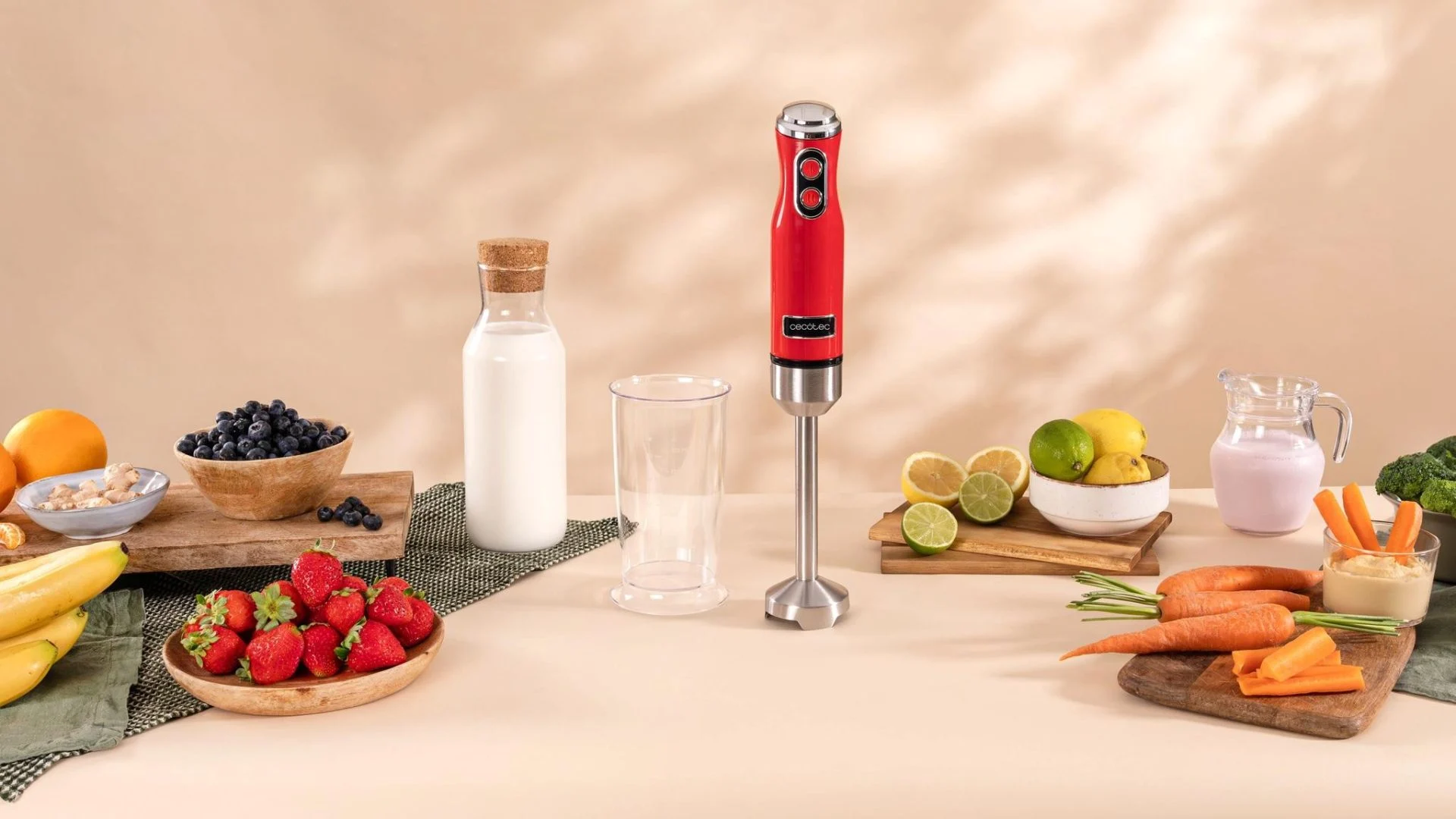 Batidora de mano Cecotec Power RetroRed 1200MAX 1200 W Rojo