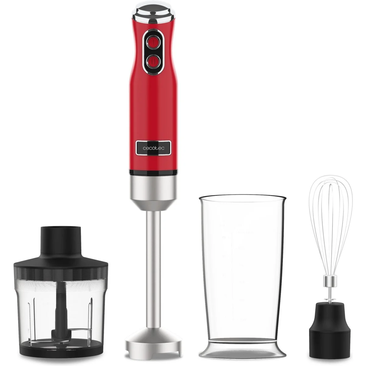 Batidora de mano Cecotec Power RetroRed 1200MAX 1200 W Rojo