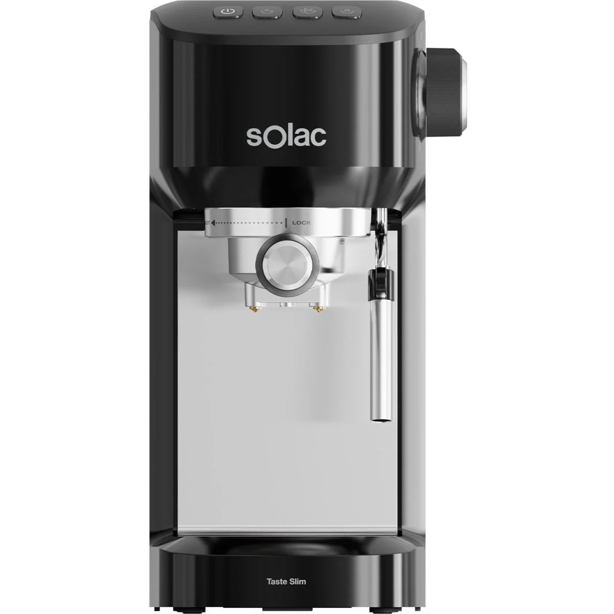 Cafetera Espresso Solac Taste Slim Negra 20 Bar