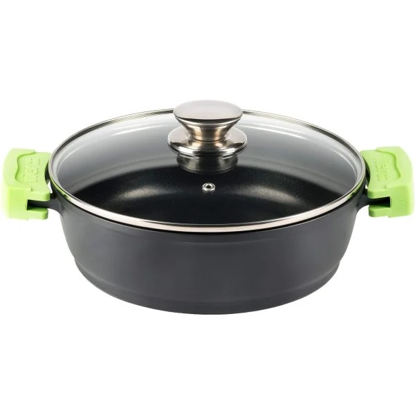 Cacerola Sogo VIER ALU FUN 24 cm Asas Verdes