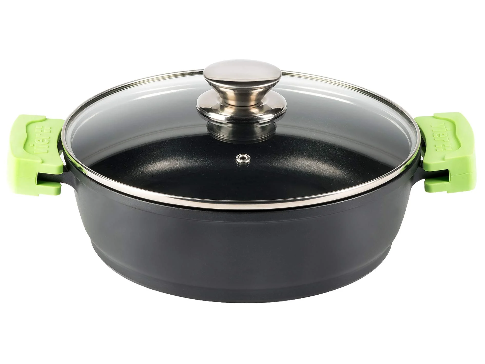 Cacerola Sogo VIER ALU FUN 24 cm Asas Verdes