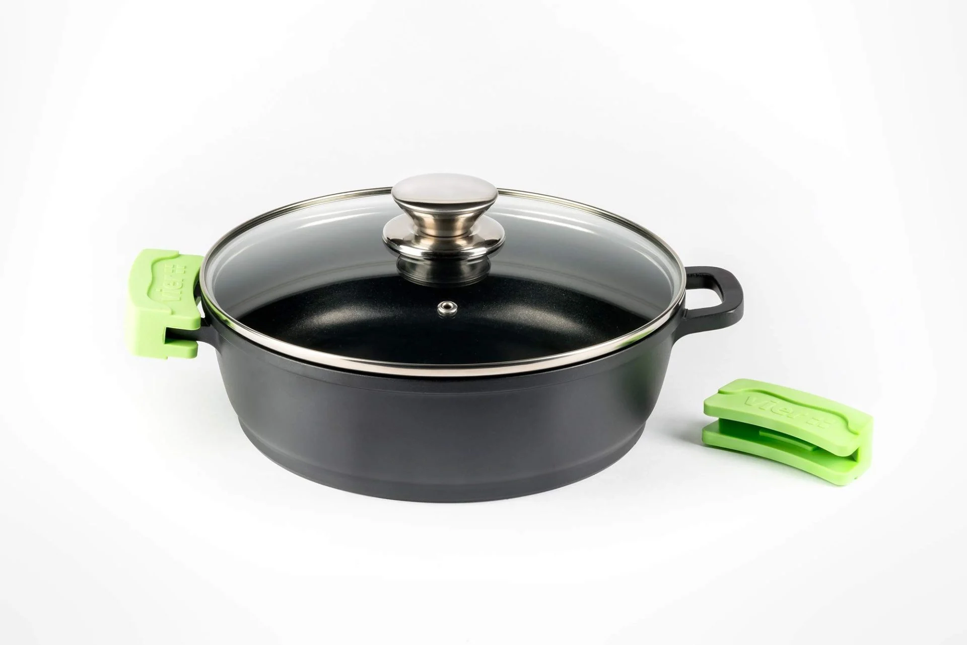 Cacerola Sogo VIER ALU FUN 24 cm Asas Verdes