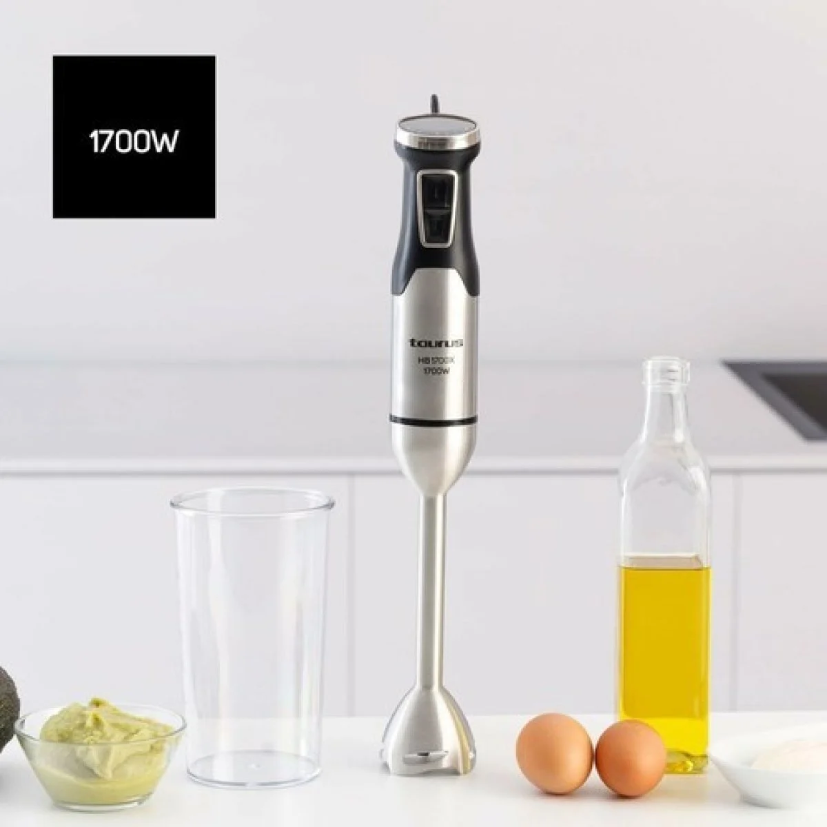 Batidora Pie + vaso Taurus HB1700X 1700 W Inox