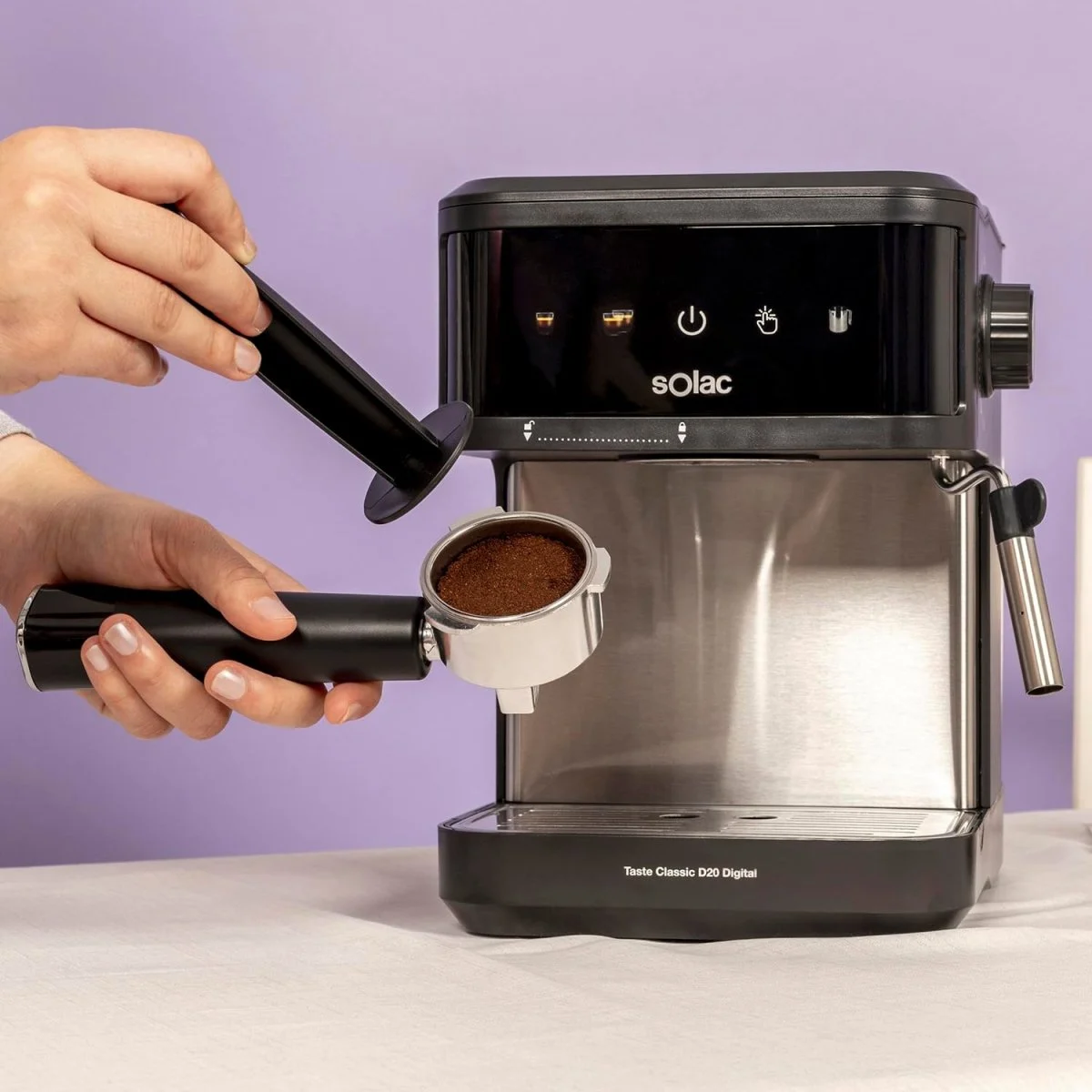 Cafetera Espresso Solac Taste Classic D20 Digital