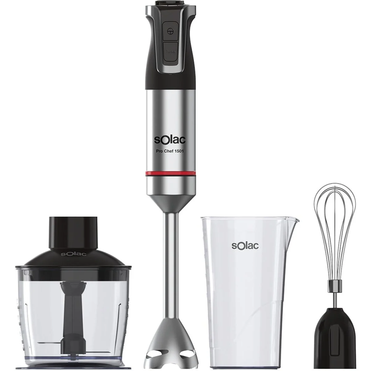 Batidora Varilla Solac 1500 W Inox + Vaso Pro 1501