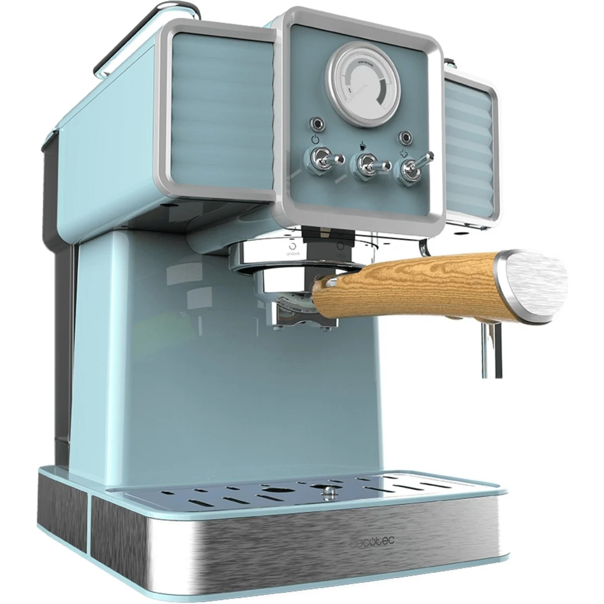 Cafetera espresso Cecotec Power Espresso 20 Tradizionale Azul 20 Bares 1350 W