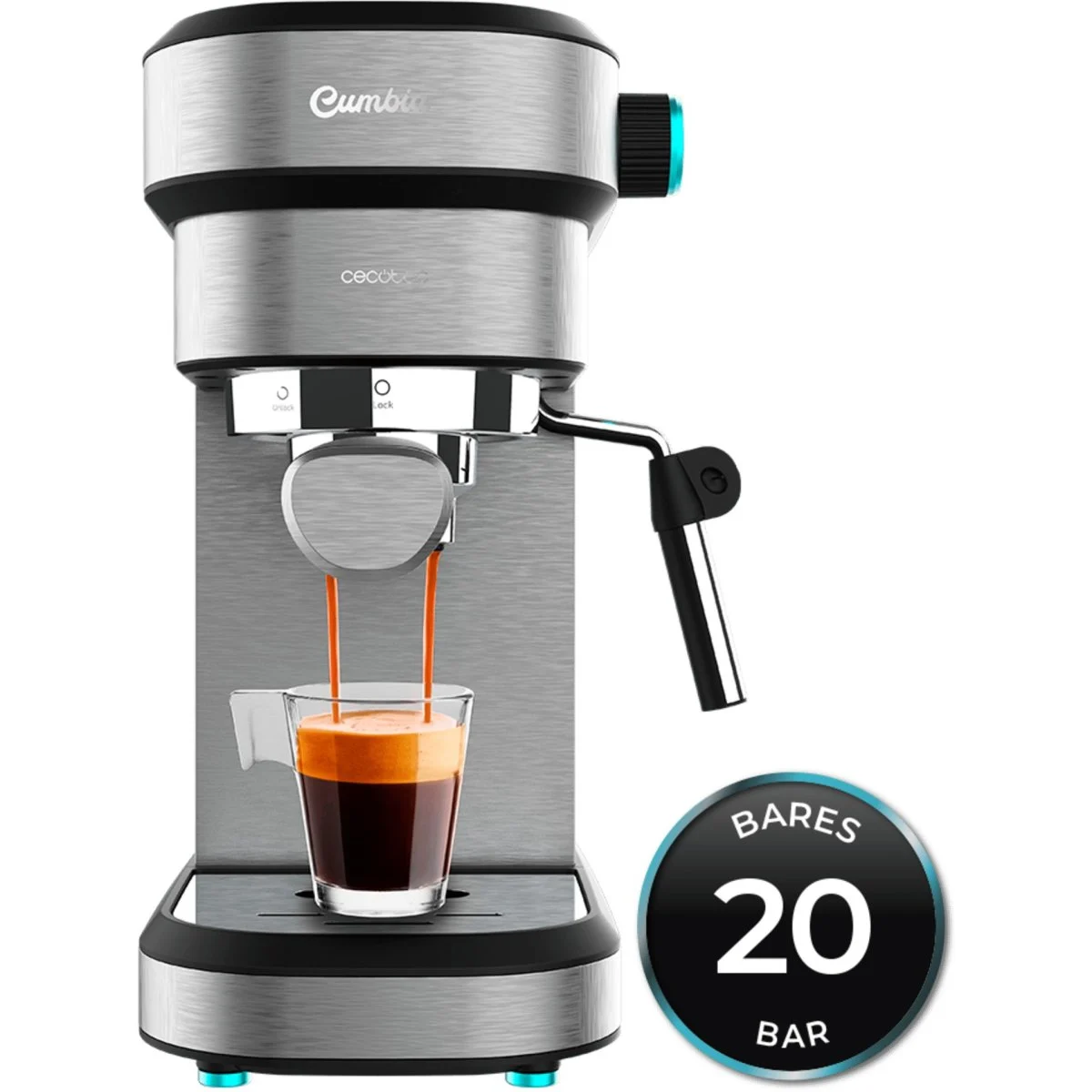 Cafetera express Cecotec Cafelizzia 890 Gray 20 Bares 1350 W
