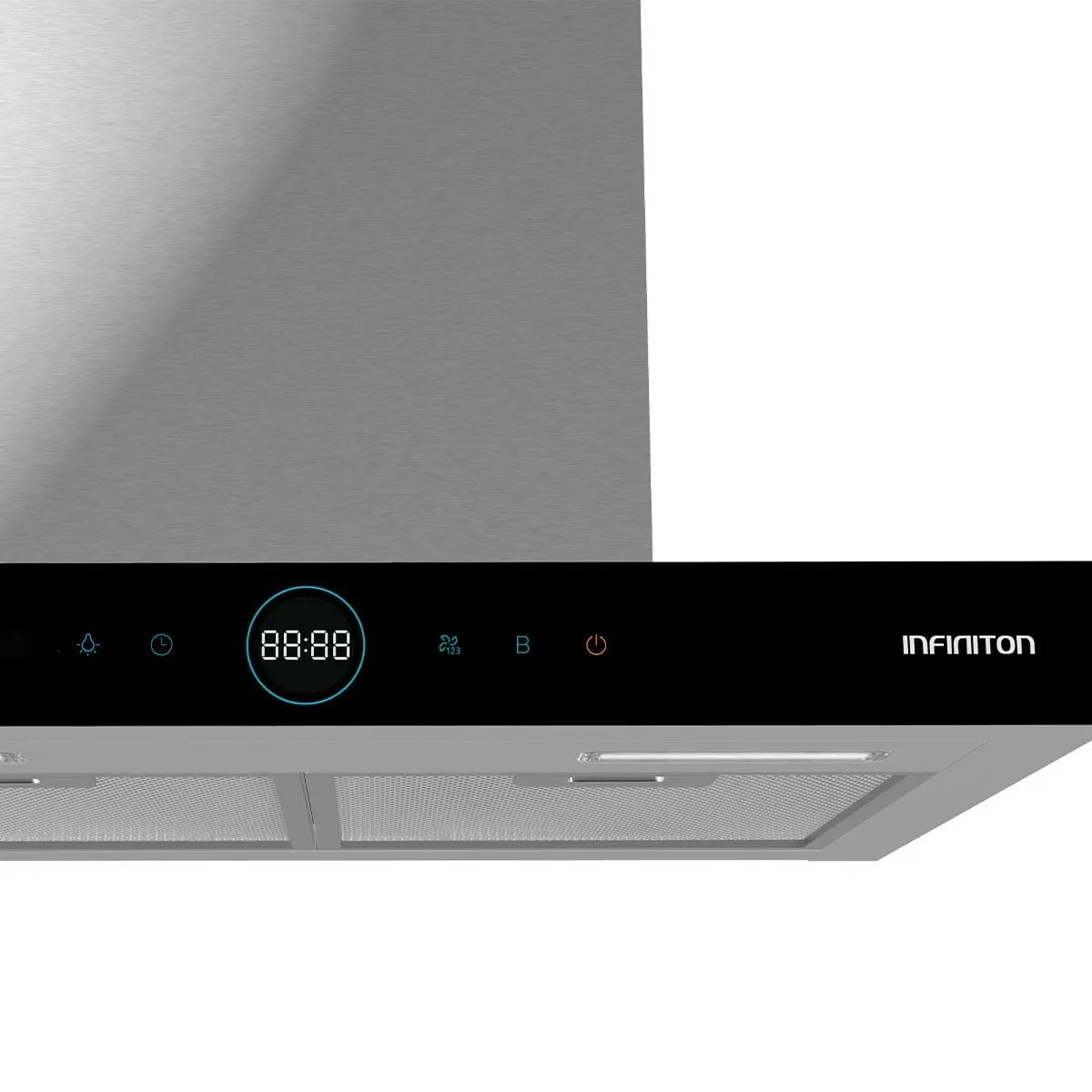 Campana Infiniton Plana 60 cm Frente Cristal 800 m3