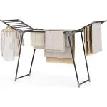 Tendedero Metal 18m Plegable Resistente para Interior y Exterior