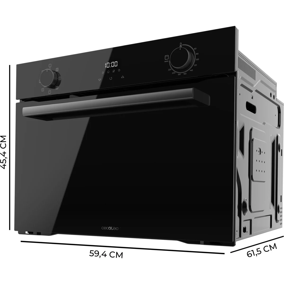 Horno Compacto Cecotec Bolero Hexa M224500 53L 2600W Multifunción Negro