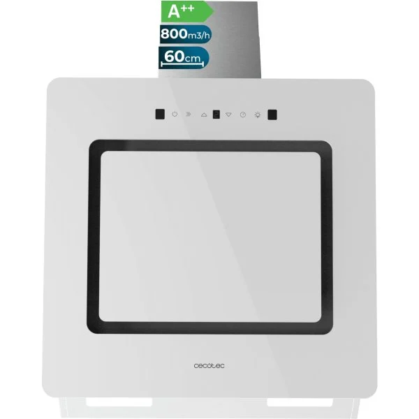 Campana Cecotec Bolero Flux DT 608002 60 cm 800 m³/h A++ Cristal Blanco