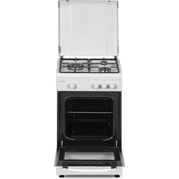 Cocina Gas Nevir NVR-CB3H + Horno Blanca 50 cm