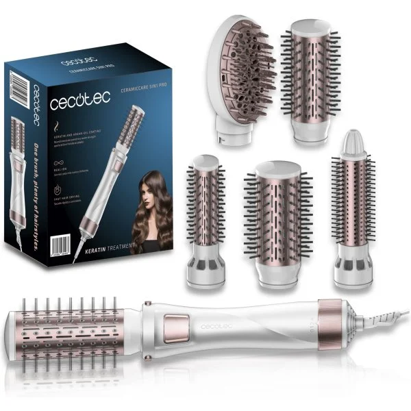 Cepillo de aire Cecotec Bamba CeramicCare 5in1 Pro 1000 W