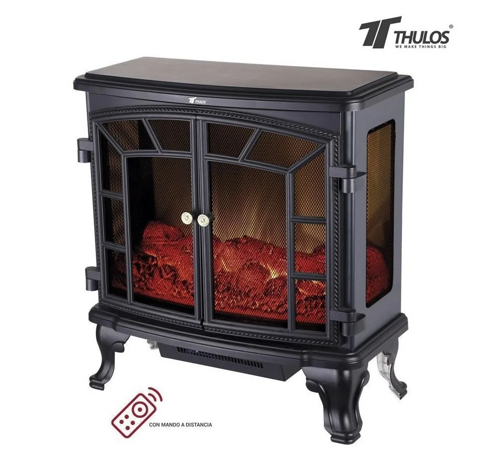 Chimenea Eléctrica Thulos 2000W Eficiente y Elegante