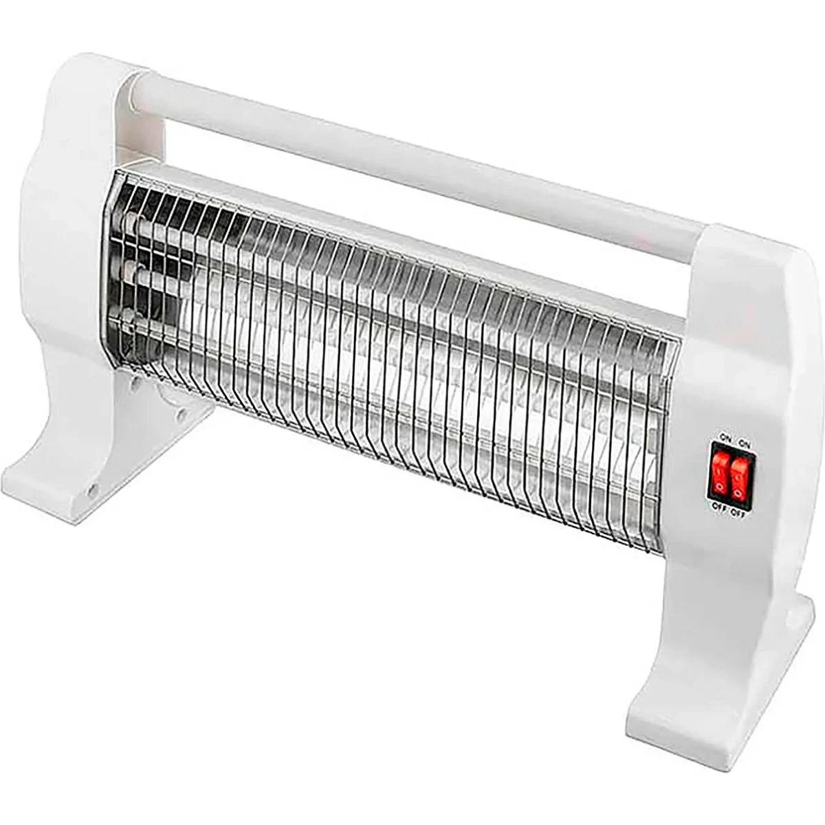 Estufa de Cuarzo Electrotek Horizontal 3 Tubos Blanca