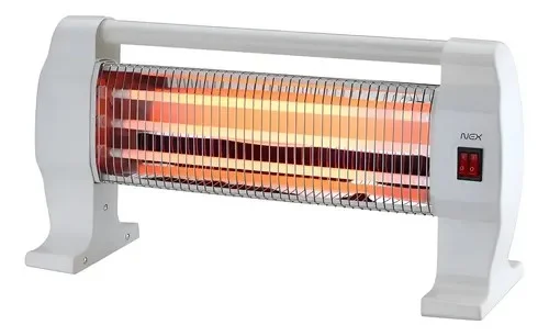 Estufa de Cuarzo Electrotek Horizontal 3 Tubos Blanca