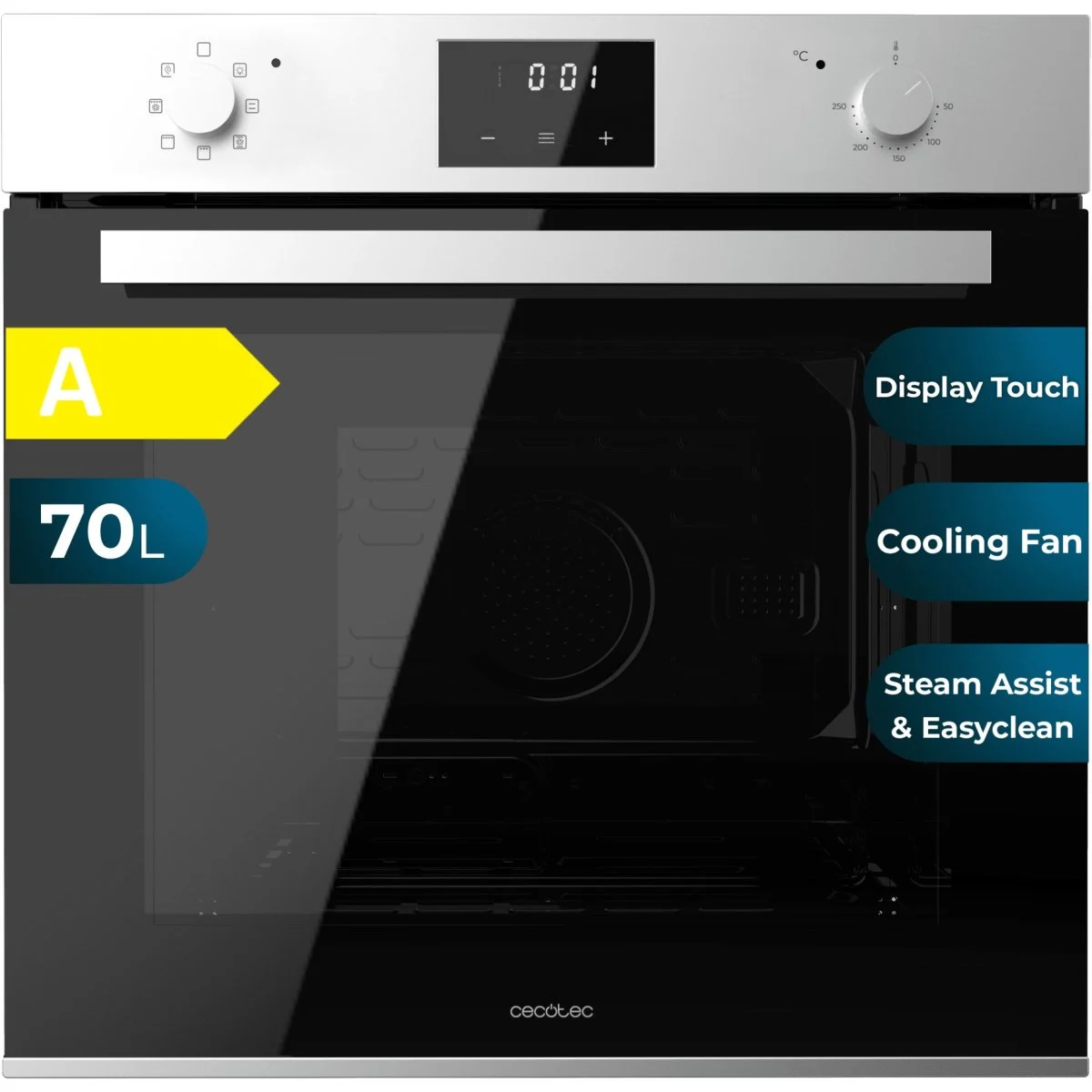 Horno Multifunción Cecotec 70 L Inox Digit Hexa M226001 Clase A