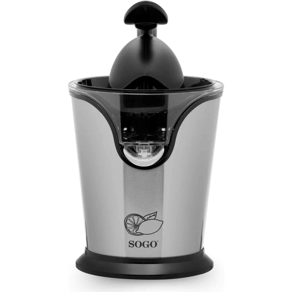 Exprimidor de zumos Sogo SS5255 100W 2 conos Negro Plata