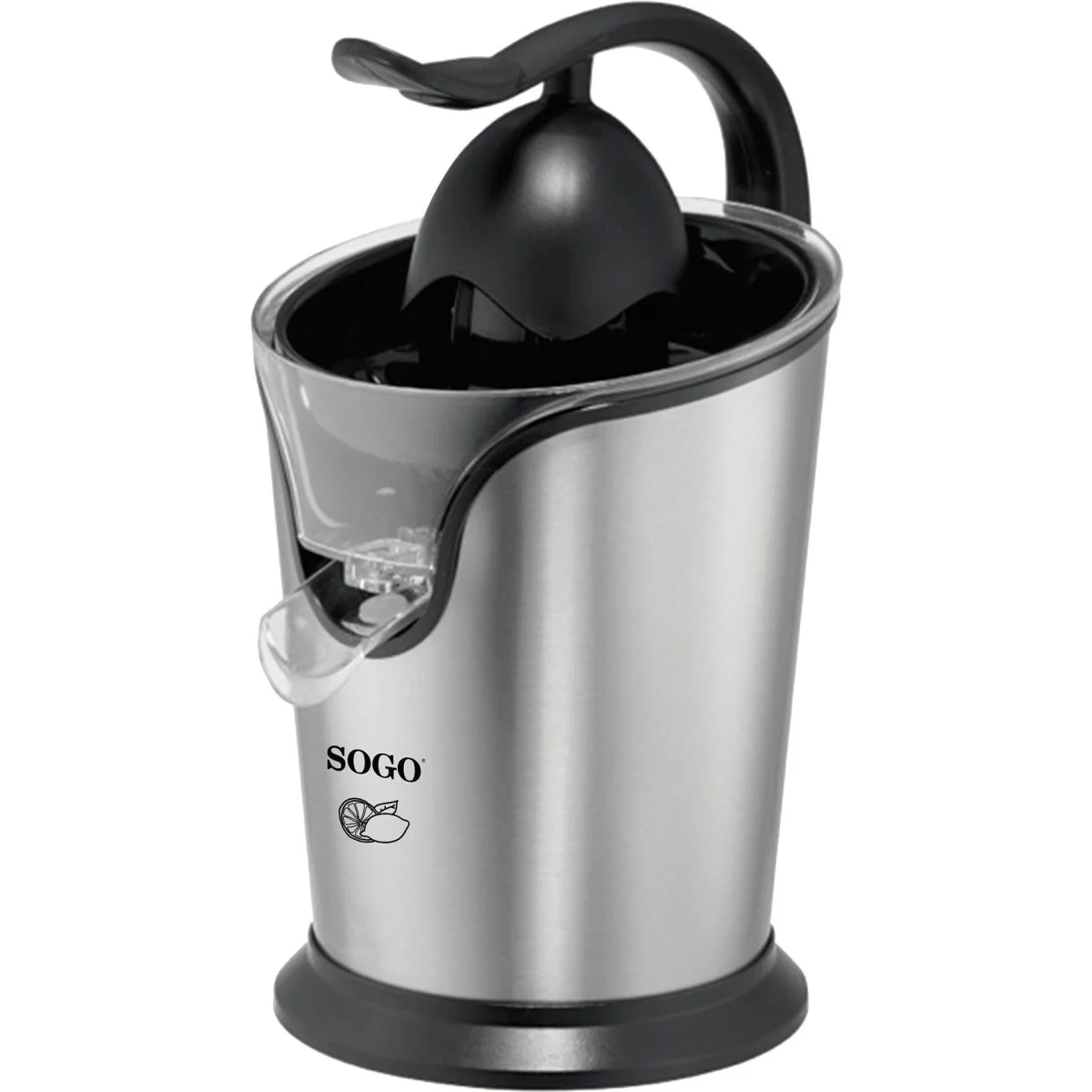 Exprimidor de zumos Sogo SS5255 100W 2 conos Negro Plata
