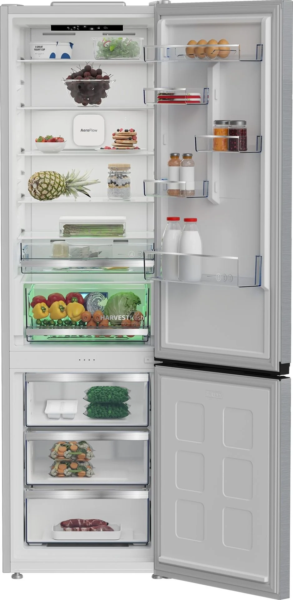 Frigorífico Beko 203X60 C Inverter Inox Clase C 415 L