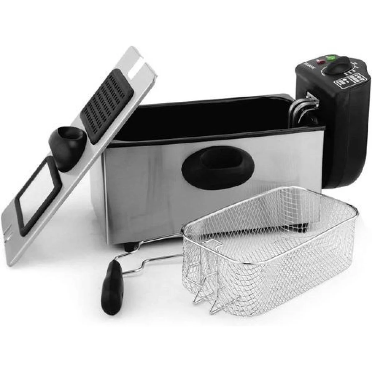 Freidora Silvano 3.5 L Inox Tapa con Ventana