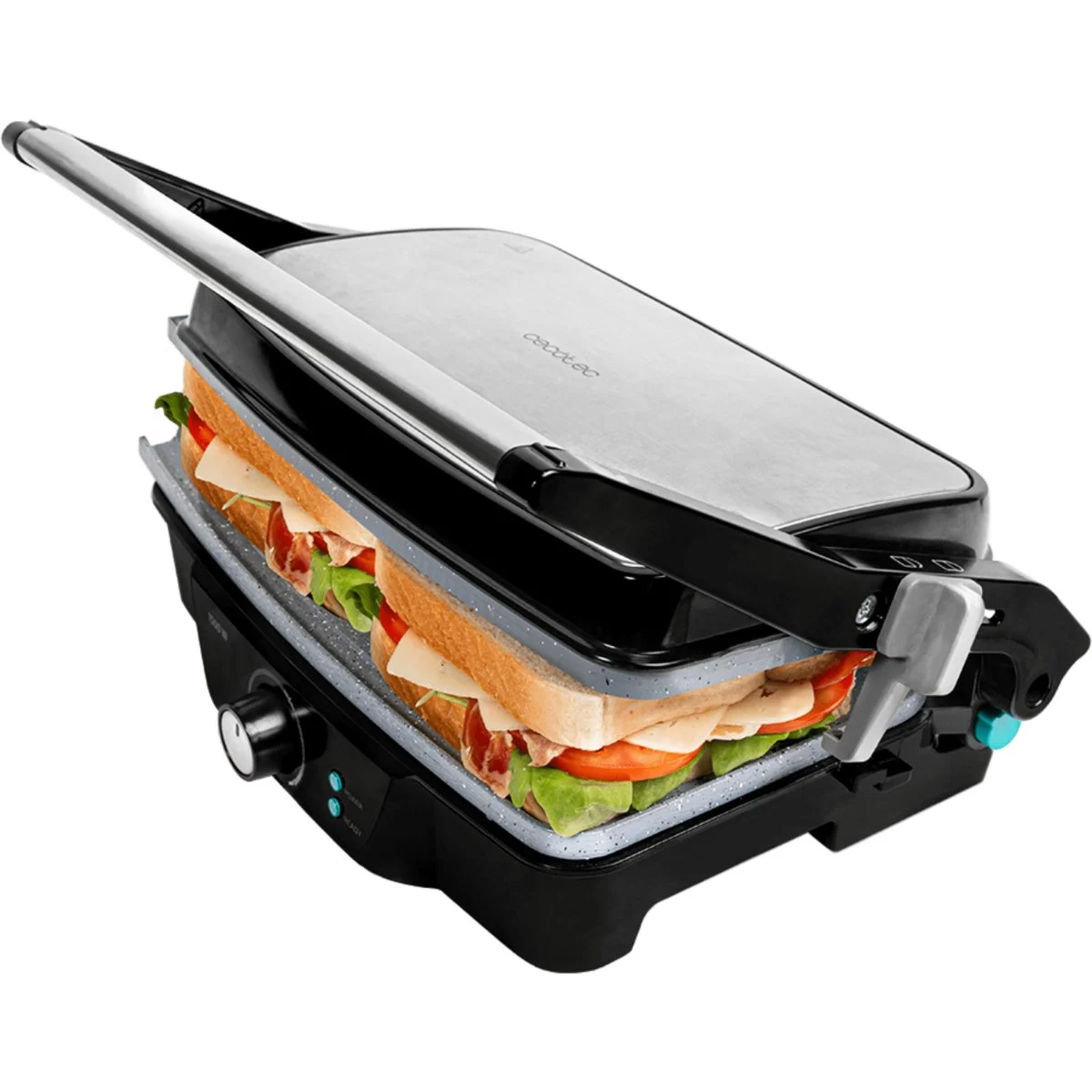 Grill Panini Cecotec Rock’nGrill 1500 1500 W Cerámico Apertura 180º