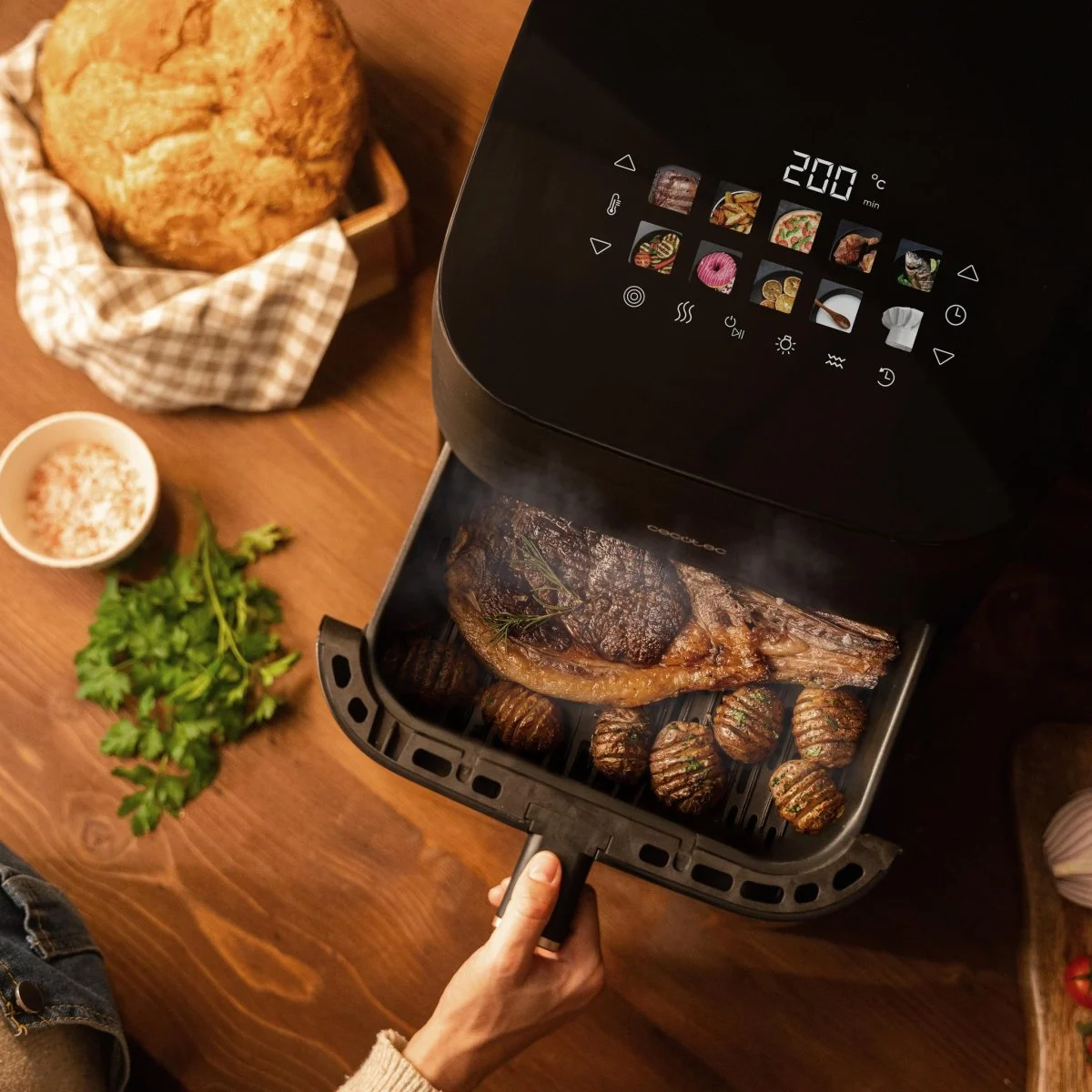 Freidora sin aceite Cecotec Cecofry&Grill Smokin'Prime 6.5 L