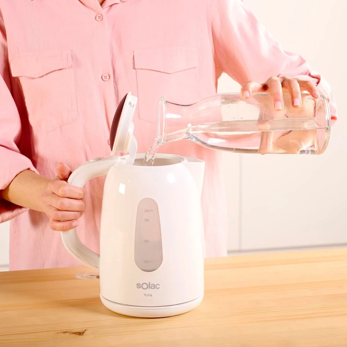 Hervidor Solac KETTEL YUNA 1.7 L 2200 W Blanco