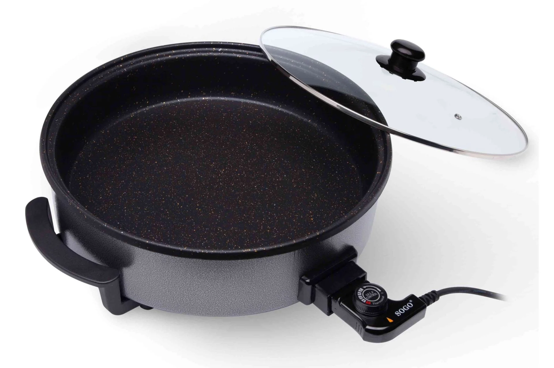Multicazuela Eléctrica Sogo 42 cm 1500W Antiadherente Negra