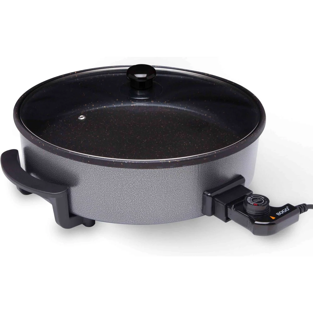 Multicazuela Eléctrica Sogo 42 cm 1500W Antiadherente Negra