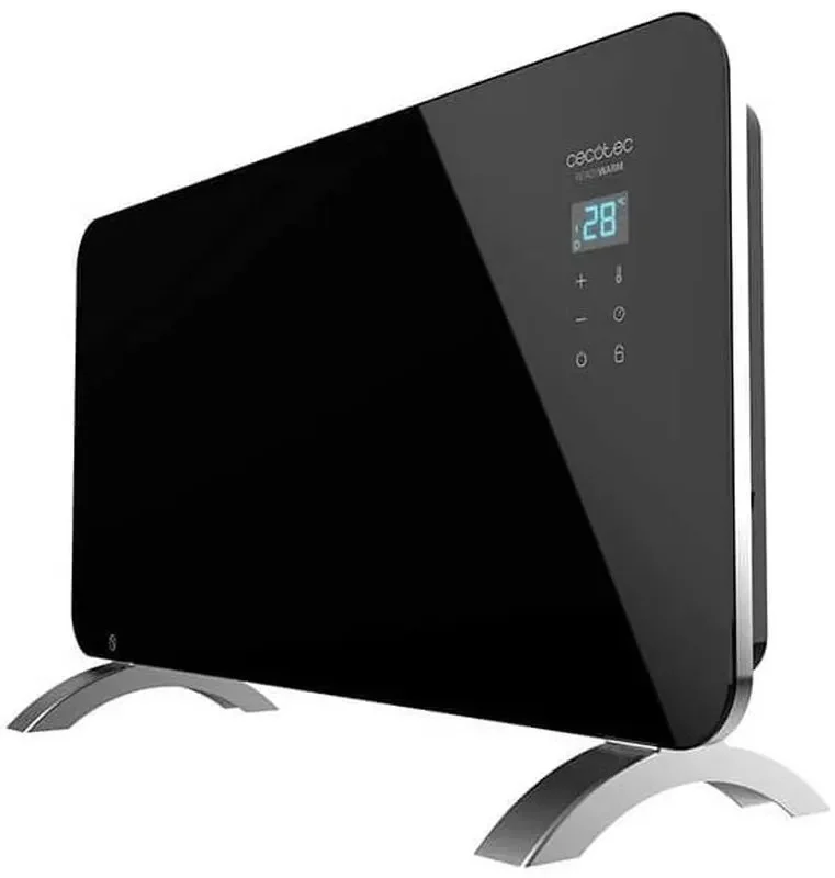 Convector EDM Cristal Negro 1500 W Turbo