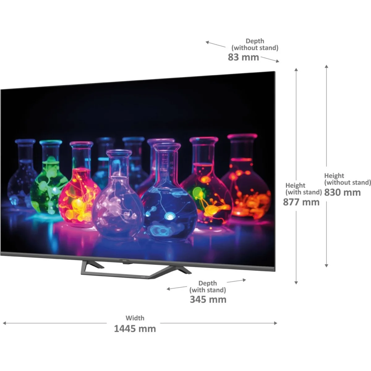 Pantalla LED Haier 65" QLED Smart TV Peana Bluetooth