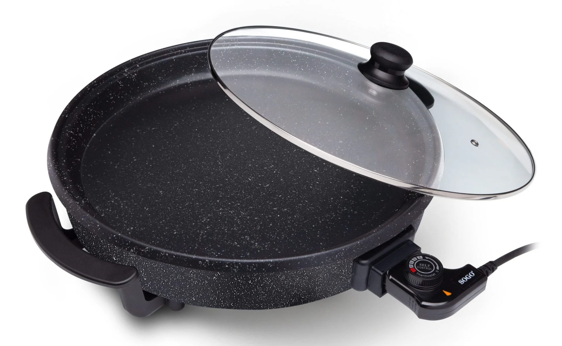 Multicazuela Eléctrica Sogo 42 cm 1500 W Antiadherente Negra