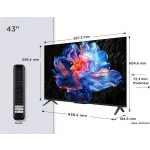 Pantalla TCL 43" Smart TV Google TV UHD 4K