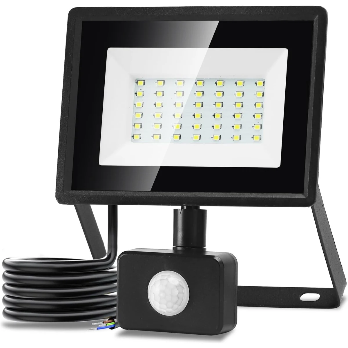 Proyector LED Vighep 30W Sensor Movimiento IP65 Negro