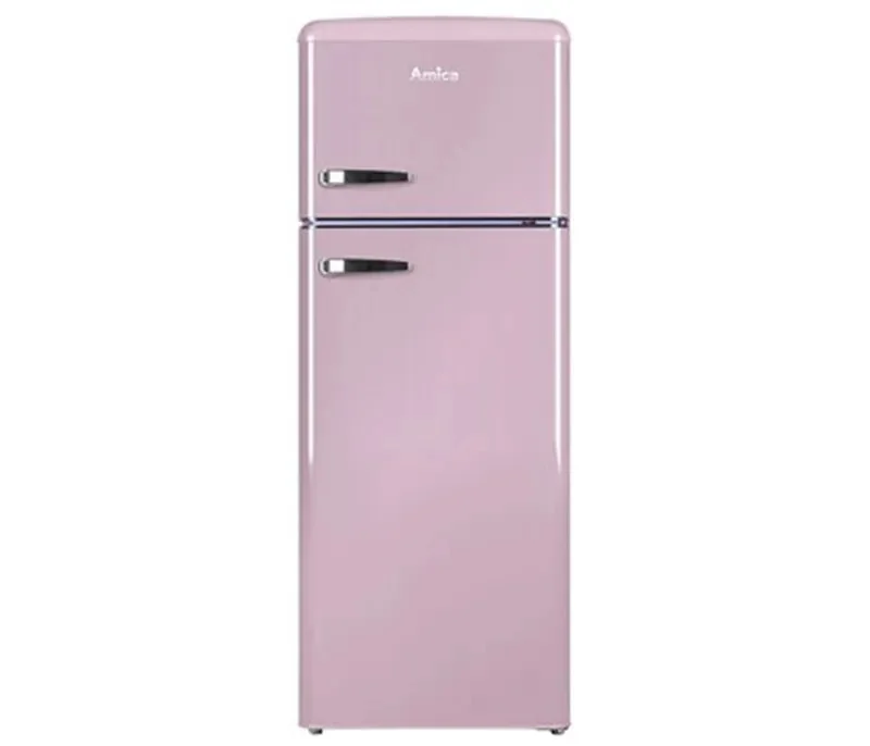 Frigorífico Amica Retro Rosa 144x55 A++