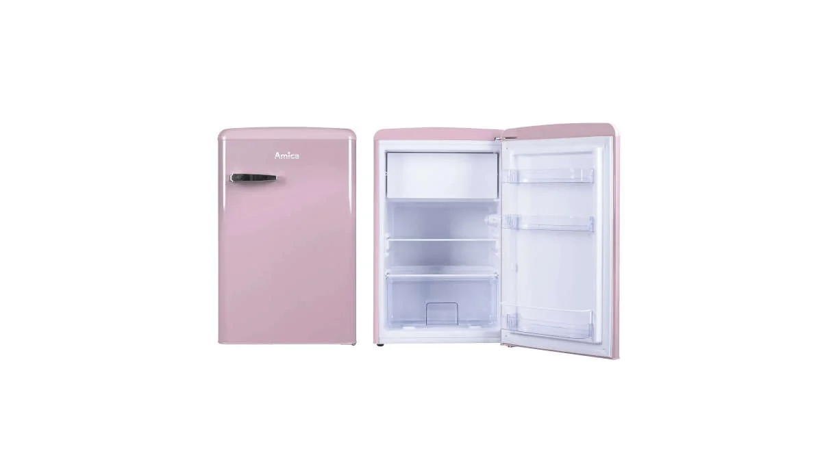 Frigorífico Amica Retro Rosa 144x55 A++