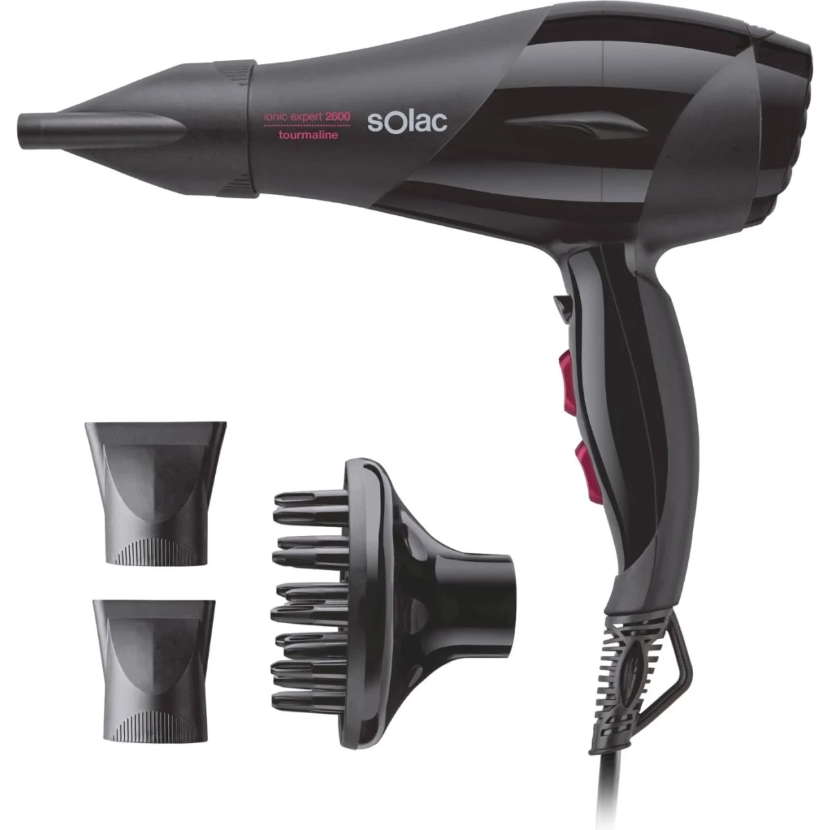 Secador de Pelo Solac 2600W Motor AC Potente y Eficiente