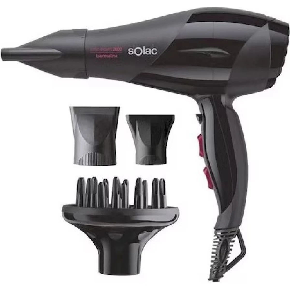 Secador de Pelo Solac 2600W Motor AC Potente y Eficiente