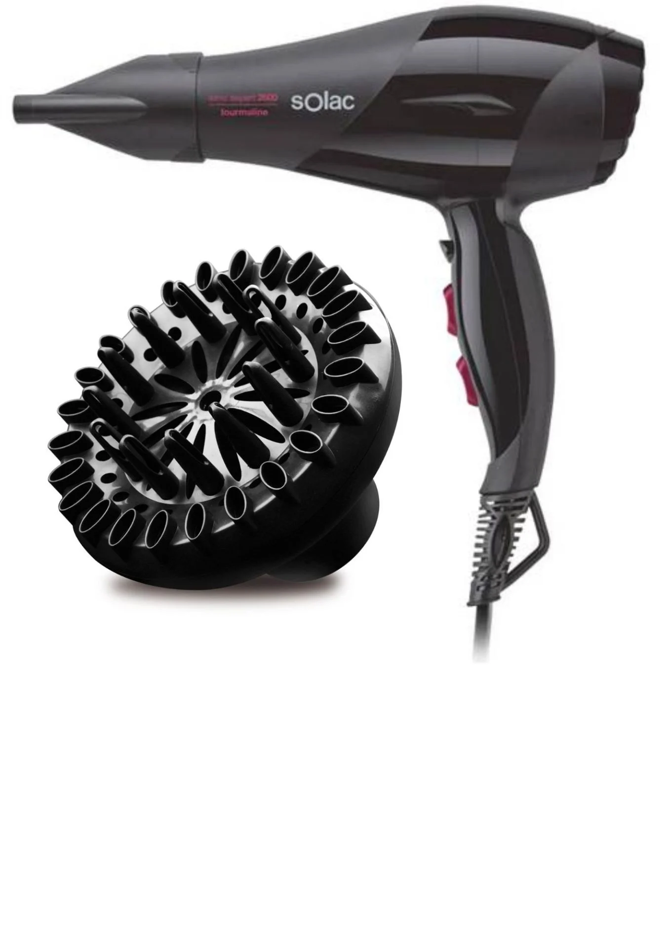 Secador de Pelo Solac 2600W Motor AC Potente y Eficiente