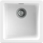 Fregadero Nodor Granito 40x40 Blanco Sobre/Bajo Granito