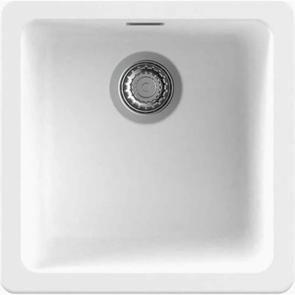 Fregadero Nodor Granito 40x40 Blanco Sobre/Bajo Granito