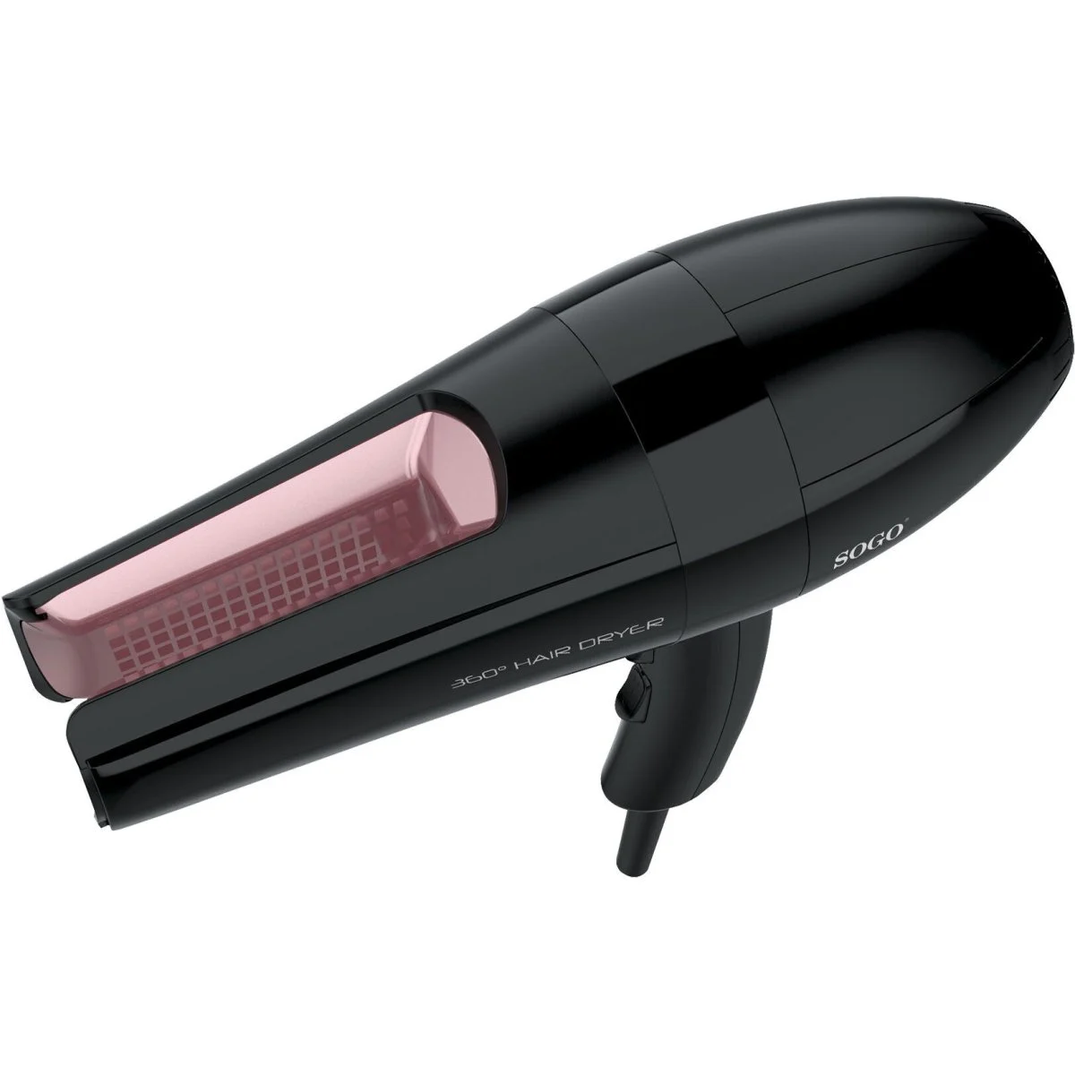 Secador de Pelo Sogo 2 en 1 2000W Negro Calor Frío